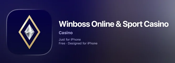 Сторінка застосунку WinBoss казино для зручного доступу до платформи з мобільних пристроїв